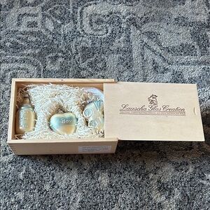 Lauscha Glas Creation 3 Piece Baby Boy Ornament Set